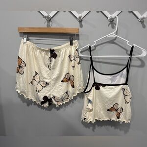 Butterfly pajama set size XL